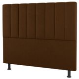 Cabeceira Cama Box Casal King Size Cora 195cm Suede Terracota - Desk Design