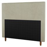 Cabeceira Cama Box Casal King Size Dallas 195cm Linho Bege - Desk Design