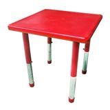 Mesa Infantil Plastico Altura Ajustavel 60 X 60 X 56cm Vermelho