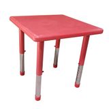 Mesa Infantil Plástico Altura Ajustável 60x60x56 Cm Importway Vermelho