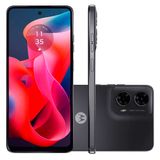 Smartphone Motorola Moto G24 Grafite 128GB 8GB (4GB RAM+4GB Ram Boost) AI Camera 50MP Night Vision