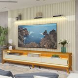 Painel E Rack Led Nobre 275 Requinte 260 Off White Naturale - Gelius