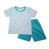 Conjunto Pijama Infantil Menino Náutico Verde Tam.4 - Kappes