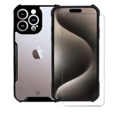 Kit Capa Dual Shock X E Pelicula Nano Vidro Para Iphone 15 Pro Max - Gshield