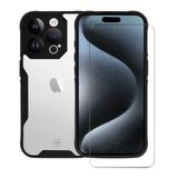 Kit Capa Dual Shock Sense E Pelicula Nano Vidro Para Iphone 15 Pro Max - Gshield