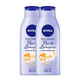 Loção Nivea Óleos Essenciais Flor De Laranjeira E Óleo De Abacate 400ml | Kit Com Duas Unidades