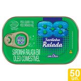 Sardinha 88 Ralada Em Óleo Comestível 110g - Embalagem Com 50 Unidades