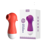 Sugador De Clitóris Pocotó Lilo Vermelho 10 Modos De Pulsação Em Silicone Recarregável Pequeno E Portátil