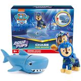 Conjunto De Bonecos De Ação Paw Patrol Aqua Pups Chase Com Tubarão