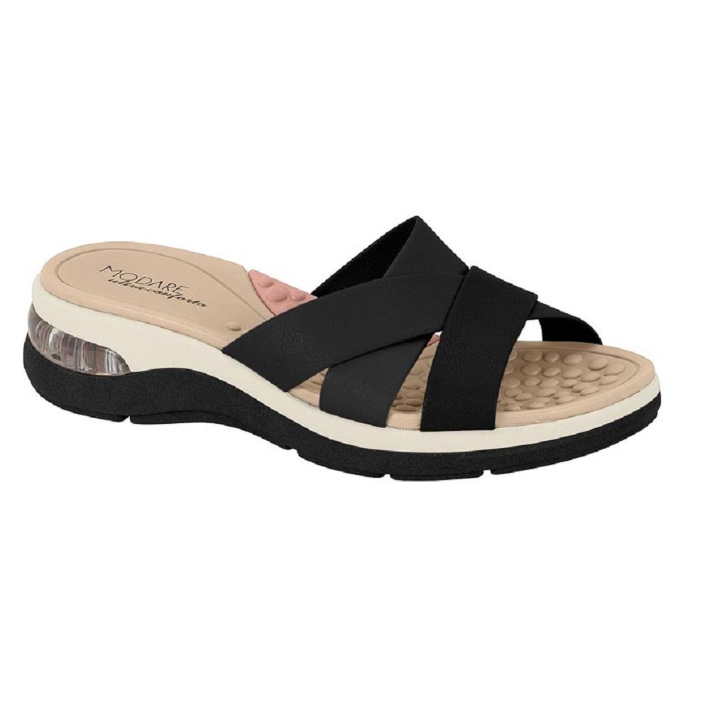 Tamanco Modare Napa Floather Nature Preto 039