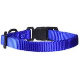Coleira Para Cães Hamilton Ajustável De Nylon Azul 7-12 Polegadas