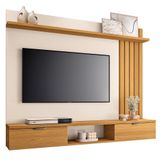 Home Suspenso Lets 1.6 Cinamomo/off White Para Tv Até 55 - Hb Móveis