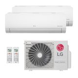 Ar-condicionado Multi Split Inverter Lg 21.000 (1x Evap Hw 9.000 + 1x Evap Hw 18.000) Quente/frio 220v