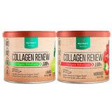 Kit Nt Collagen Renew Hidrolisado 300g Nutrify Morango + Collagen Renew Hidrolisado 300g Nt Limão