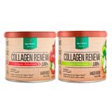 Kit Nt Collagen Renew Hidrolisado 300g Nutrify Maçã Verde + Collagen Renew Hidrolisado 300g Morango