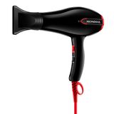 Secador de Cabelo Mondial Turbo Color Red SC41 1900W Preto e Vermelho 110V