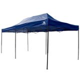 Tenda Gazebo 3 X 6 M Em Aço Azul Dobrável 334602 Bel