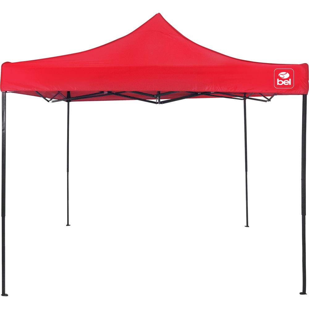 Tenda Gazebo Dobrável 3 X 3 Metros Oxford Bel Vermelho