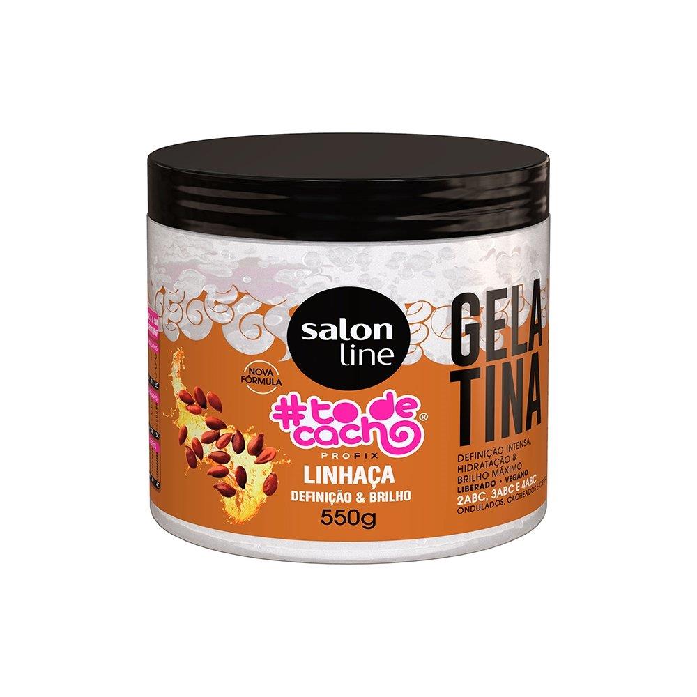 Gelatina Capilar Salon Line Tô De Cachos Linhaça 550g