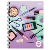 Caderno Espiral Tilibra Universitário Capa Dura Pepper Feminino 10 Matérias 160 Folhas - Embalagem Com 4 Unidades