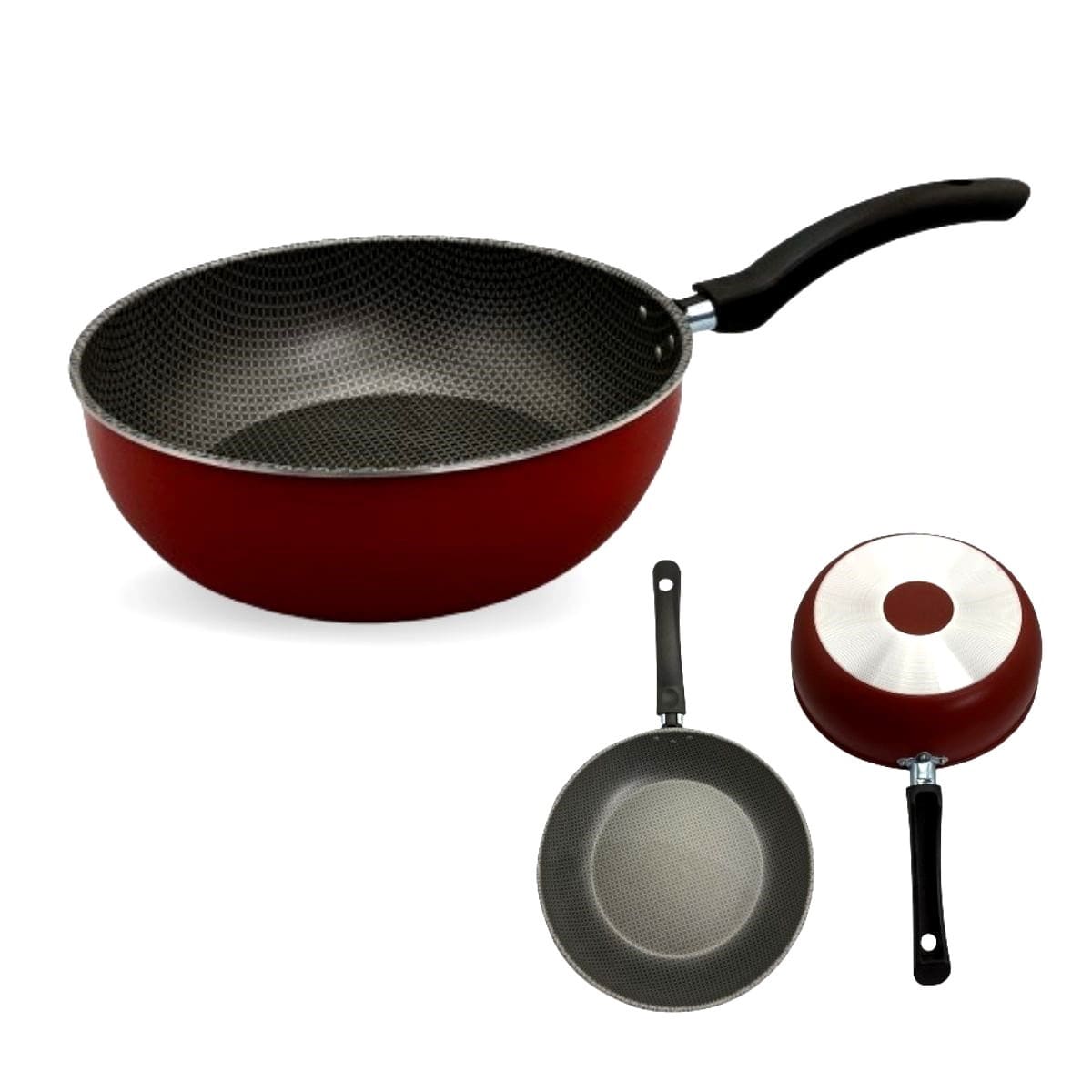 Panela Frigideira Antiaderente Wok Cozinha 24cm 2,7litros