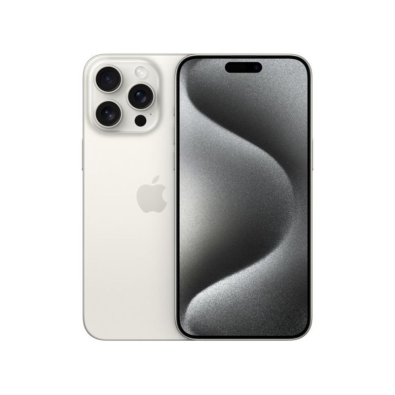 Celular Smartphone Apple iPhone 15 Pro Max 256gb Titânio Branco - 1 Chip