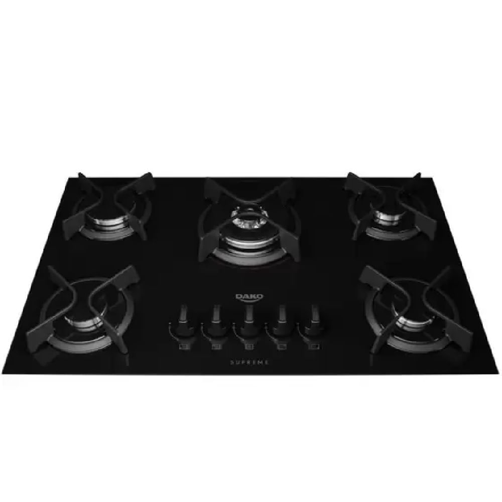 Cooktop Dako 5 Bocas Supreme Preto - Bivolt