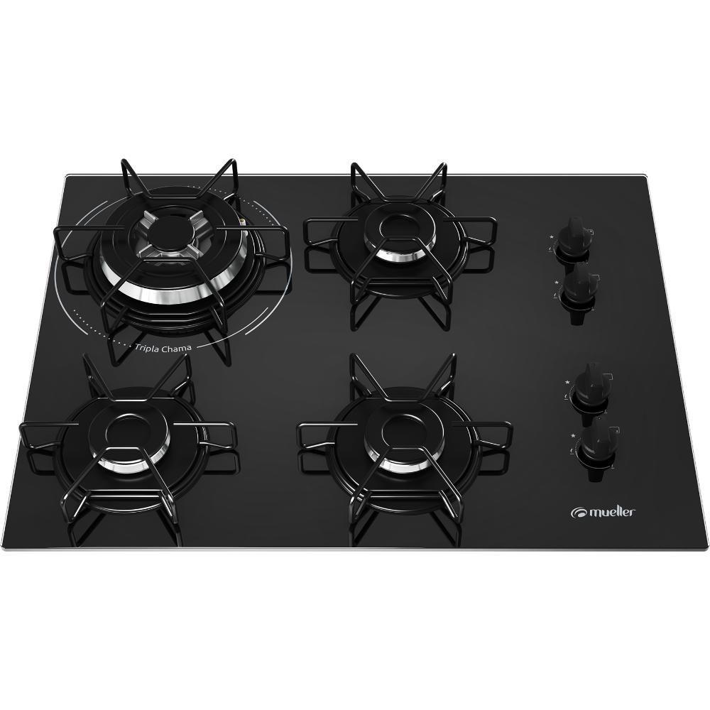 Cooktop 4 Bocas Mueller Tripla Chama Mcg134bg1