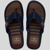 Chinelo Masculino De Dedo Cartago Essencial Maiorca 11326 - Azul/bege/bordo - 43