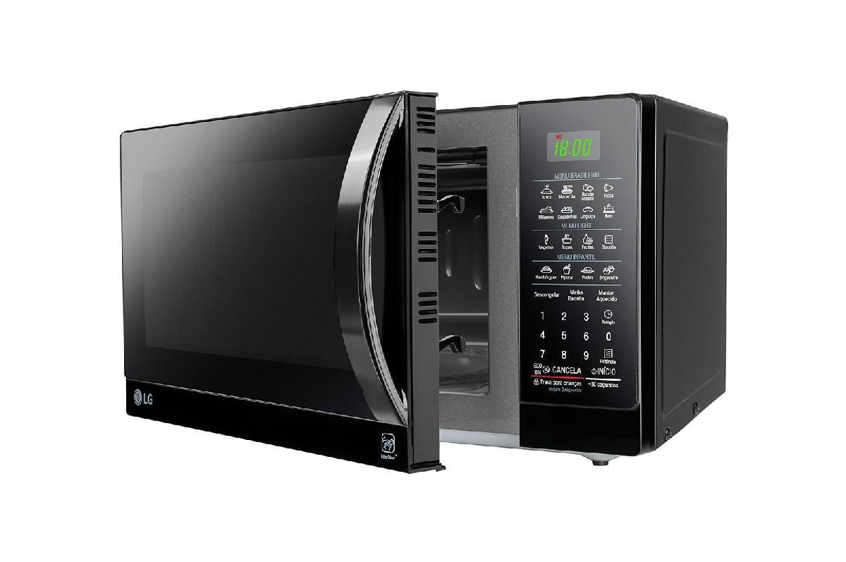 Micro-ondas LG 30 Litros Preto com Revestimento EasyClean MS3097AR ¿ 127 Volts