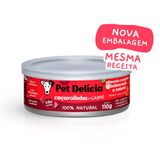 Ração Úmida Para Cães Adultos Pet Delícia Sabor Caçarolinha De Carne 110g