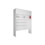 Modulado De Quarto Armário Ponte Aéreo Casal Gold Bari C/ 1 Porta Branco - Novo Horizonte