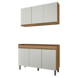 Armário De Cozinha Modulada Karen 2 Pçs 99.0030 P14 Nature/off White - Mpozenato