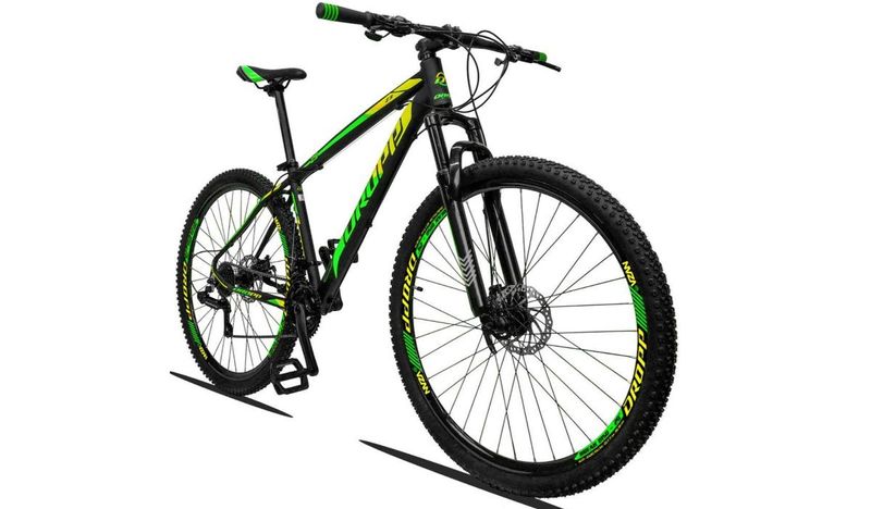 Bicicleta Dropp Z3 Disc M T17 Aro 29 Susp. Dianteira 21 Marchas - Amarelo/verde