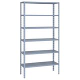 Estante Aço SA Fácil 1,74 x 0,30 x 0,91cm 6 Prateleiras