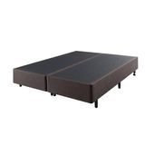 Cama Box King Size 193x203 Courino Linho Marrom Com Colchão Adapto  Molas Ensacadas Ecoflex