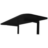Mesa Retrátil De Parede Cozinha Suspensa Dobrável Cor E Tamanho:preta 50x40,material Da Tampa:mdp