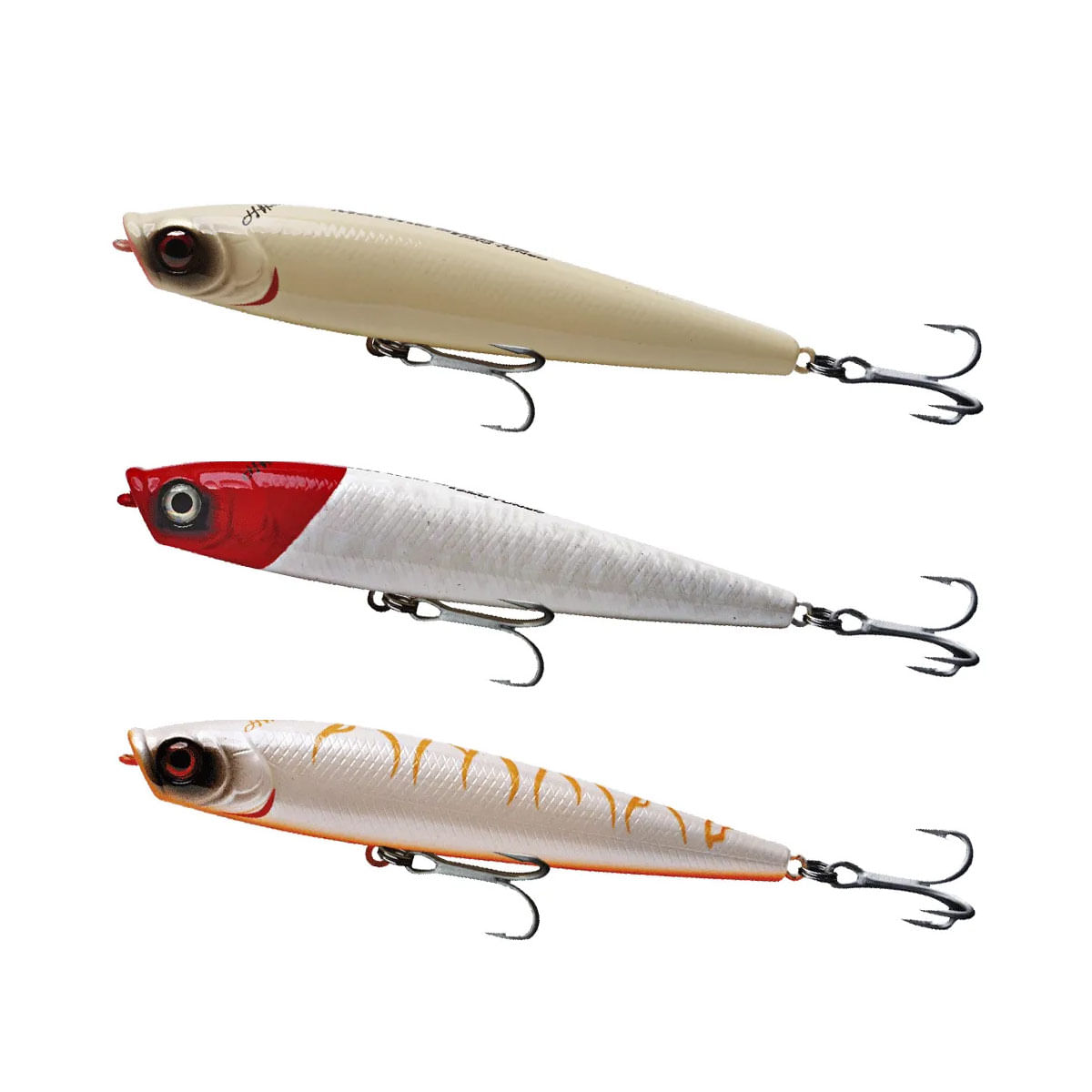 Kit 3 Iscas Artificiais Superfície Marine Sports Johnny Hoffman Animal 130 13cm 29g