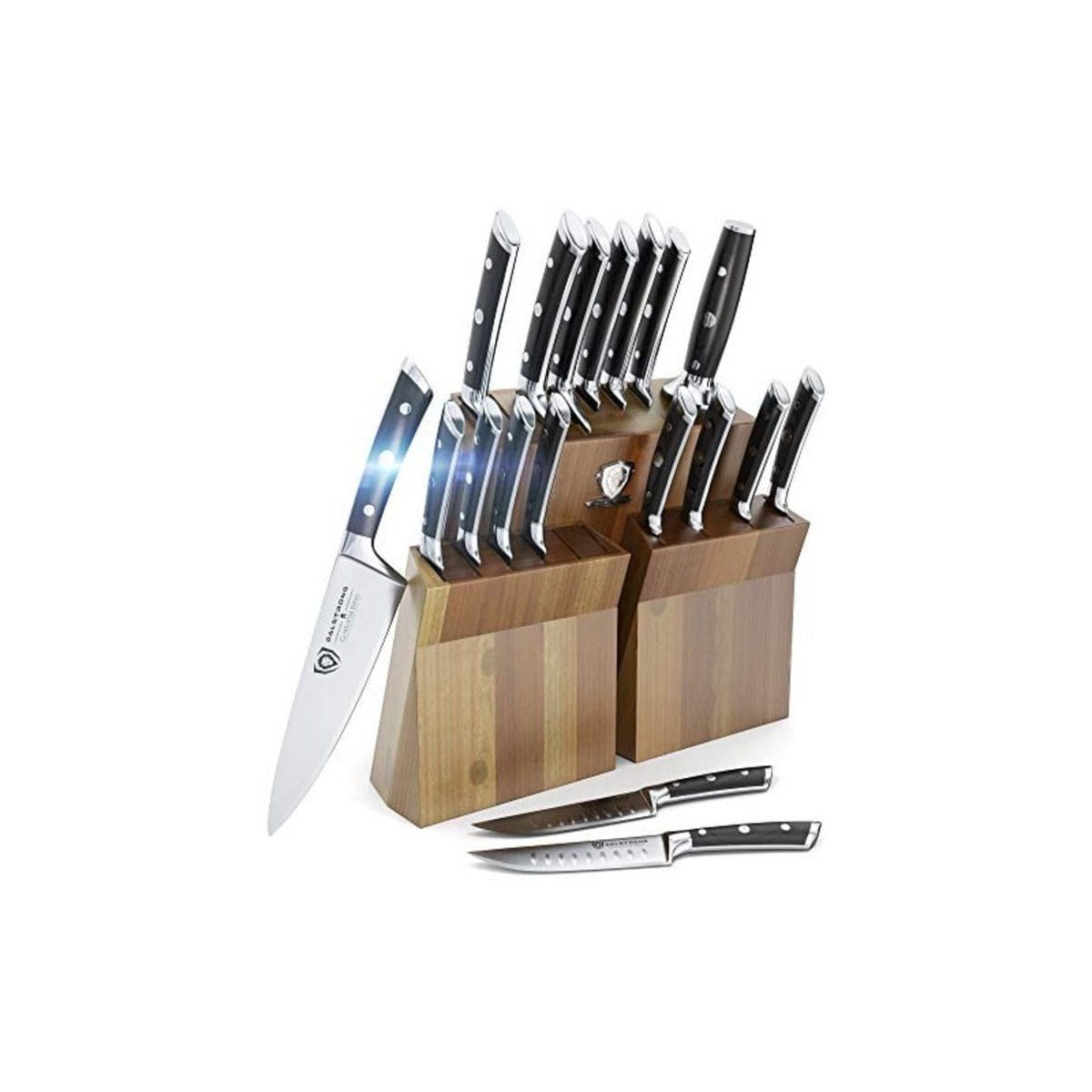 Conjunto de Facas DALSTRONG Knife Set Block  Gladiator Series,18 Peças, Aço Inoxidável,  Preto