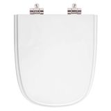 Assento Sanitario Poliester com Amortecedor Ibiza Branco para Vaso Incepa