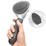 Escova De Cães, Escova Slicker Auto-limpeza Para Cães Gatos Ferramenta De Limpeza De Animais De Estimação Delicadamente Remove Casaco Solto,