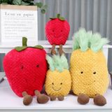 Adorável Morango Abacaxi Fruta Vegetal Alimentos Anti-stress