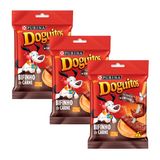 Kit 3 Petisco Nestlé Purina Doguitos Bifinho Carne 65g