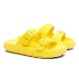 Chinelo Feminino Nuvem Slide Confortável Birken Fivela - Amarelo - 42/43