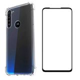 Capinha Anti Impacto Motorola Moto G8 Power XT2041-1 + Película 5D Nano Cerâmica