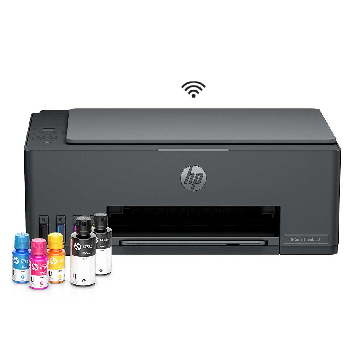 Impressora Multifuncional HP Smart Tank 581 Tanque de Tinta Wi-fi Bivolt Cinza