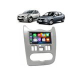Kit Multimídia Sandero 08 / 11 Logan 10 / 11 7 Pol Carplay Androidauto Usb Bt