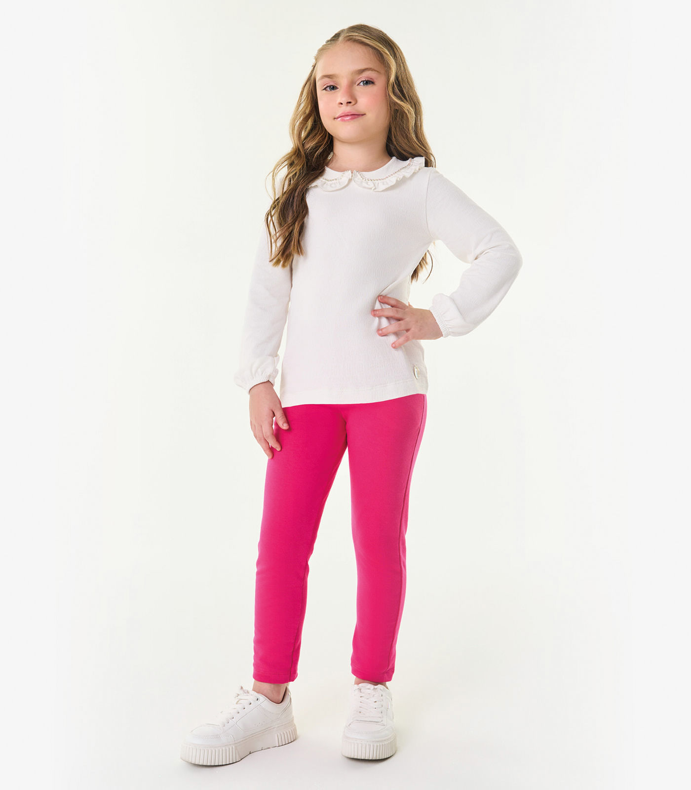 Legging Infantil Feminina Em Molecotton Trick Nick Rosa 10