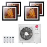 Ar-condicionado Multi Split Inverter Lg 30.000 (3x Evaporadora Artcool Gallery 9.000 + 1x Evap Artcool Gallery 12.000) Quente/frio 220v