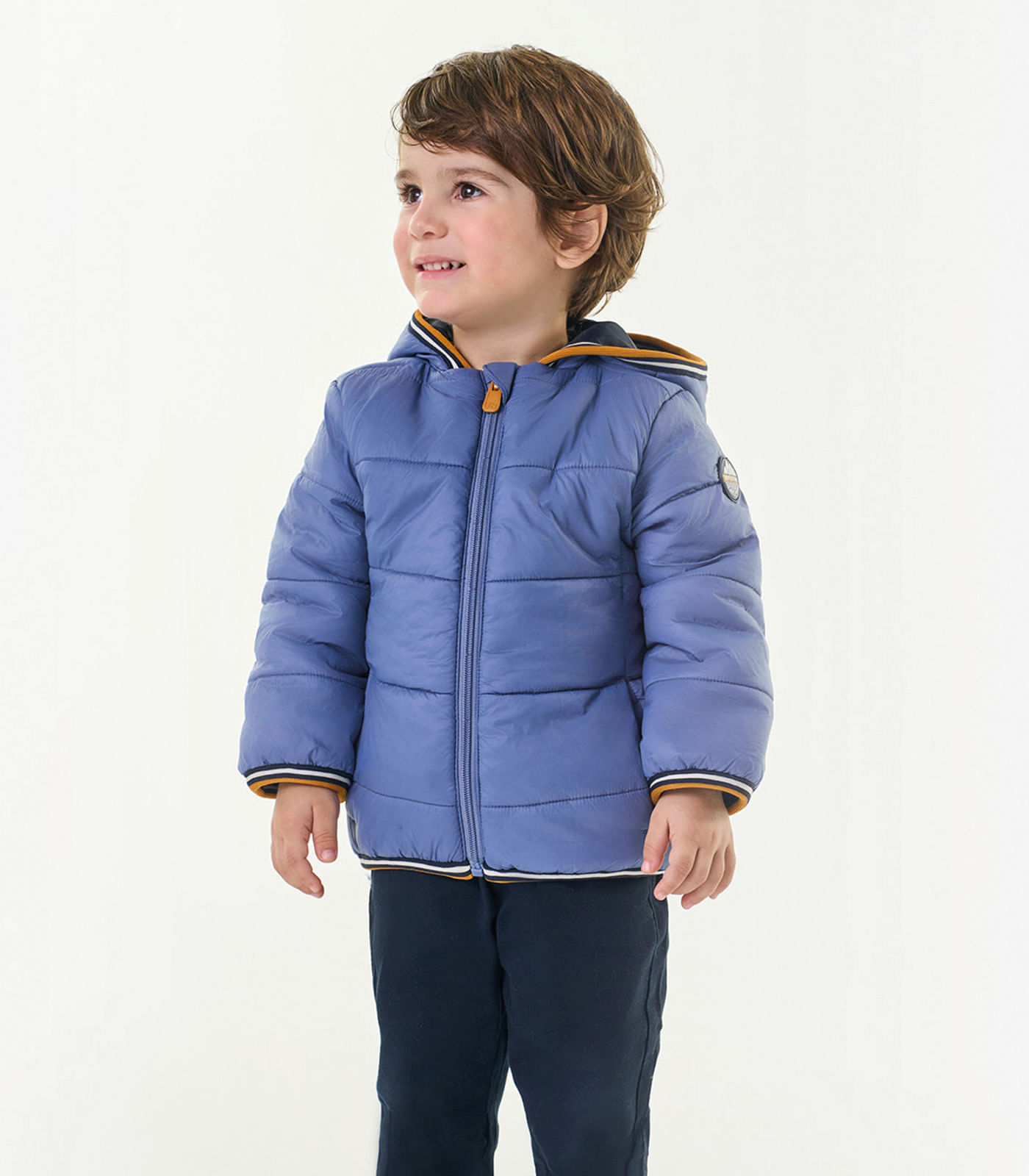 Jaqueta Infantil Masculina Com Capuz Trick Nick Azul 3